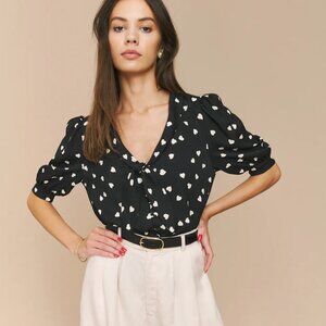 NWOT Reformation Joelle Top in Luv It size S